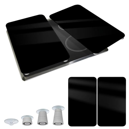 Thumbnail 8 de WENKO Coprifornelli Universale Mod Nero – Pannello coprifornelli in vetro regolabile 30 x 52 cm (2 pezzi)