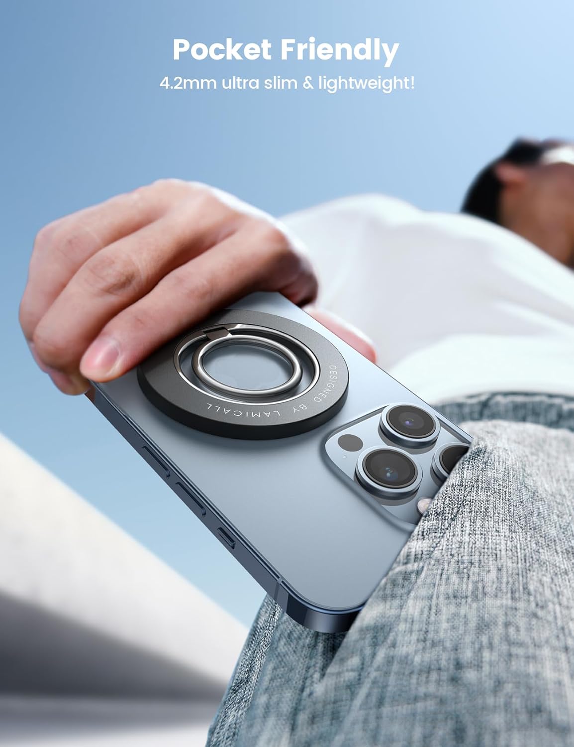 Thumbnail 6 de Lamicall Magnetic Phone Ring Grip MagSafe 360°