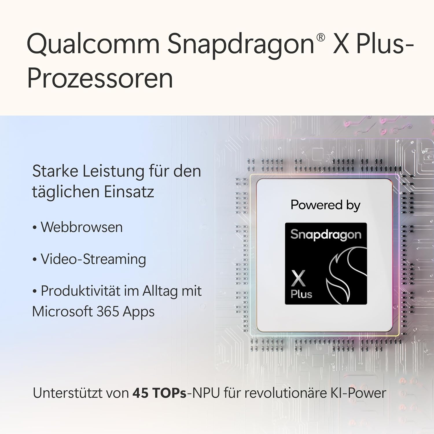 Thumbnail 1 de Microsoft Surface Laptop Copilot+ PC (13-Zoll Touch) mit Snapdragon X Plus, 16 GB RAM & 256 GB Platin