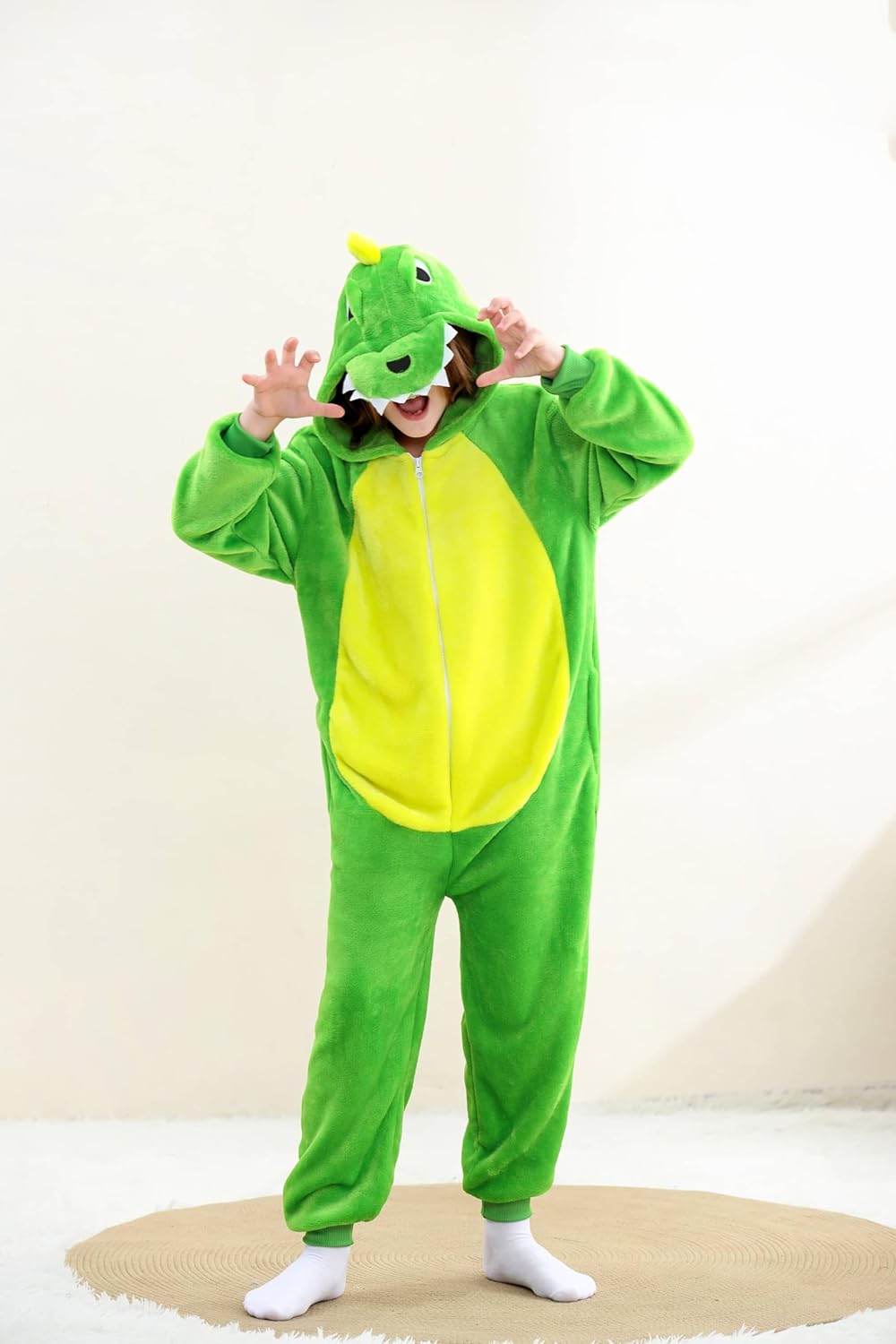 Detalle de Todler Ctpy Unisex Animal Onesie Pajamas – Flannel Sleepwear for Kids