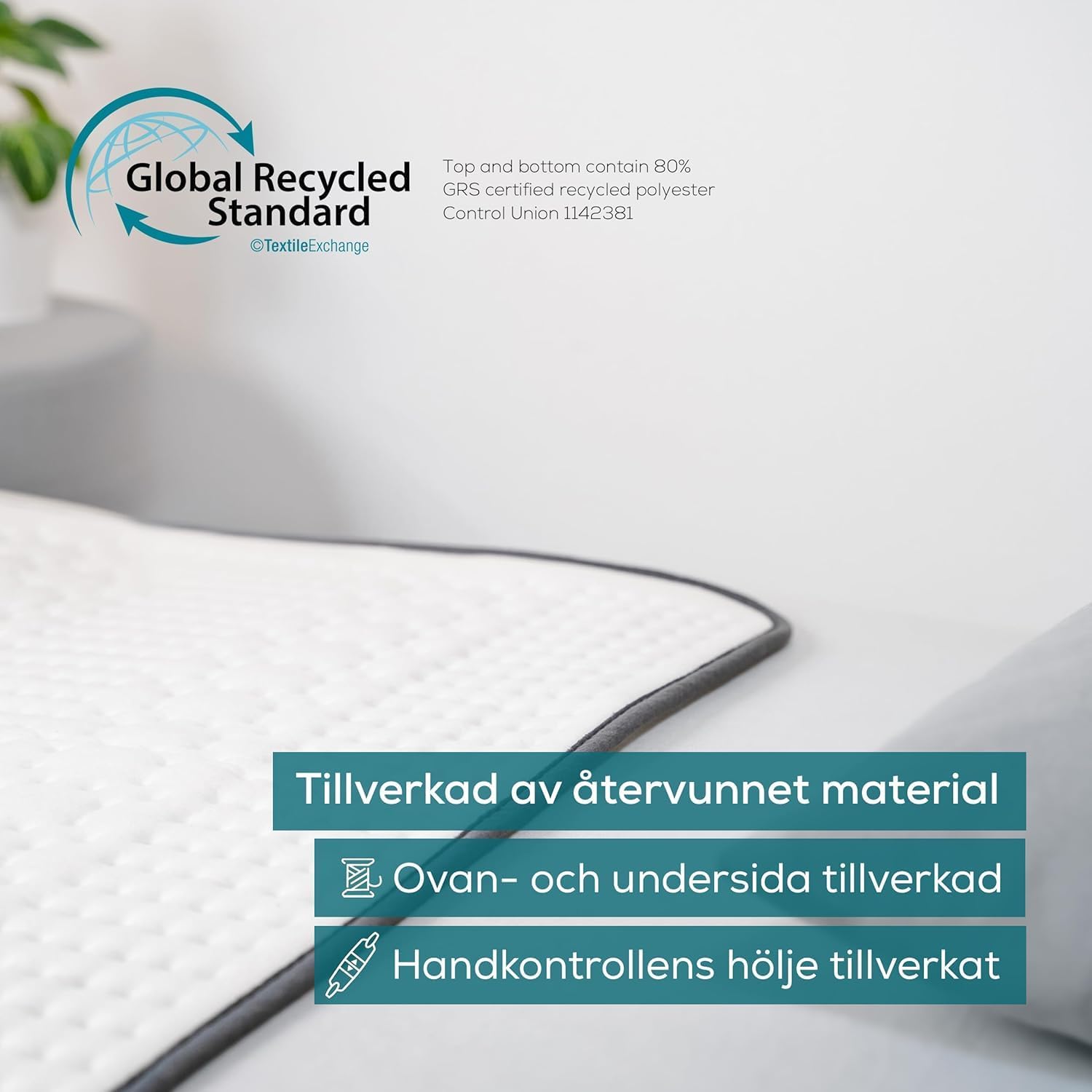 Detalle 2 de Beurer UB 60 uppvärmd underfilt 150 × 80 cm med återvunnet material