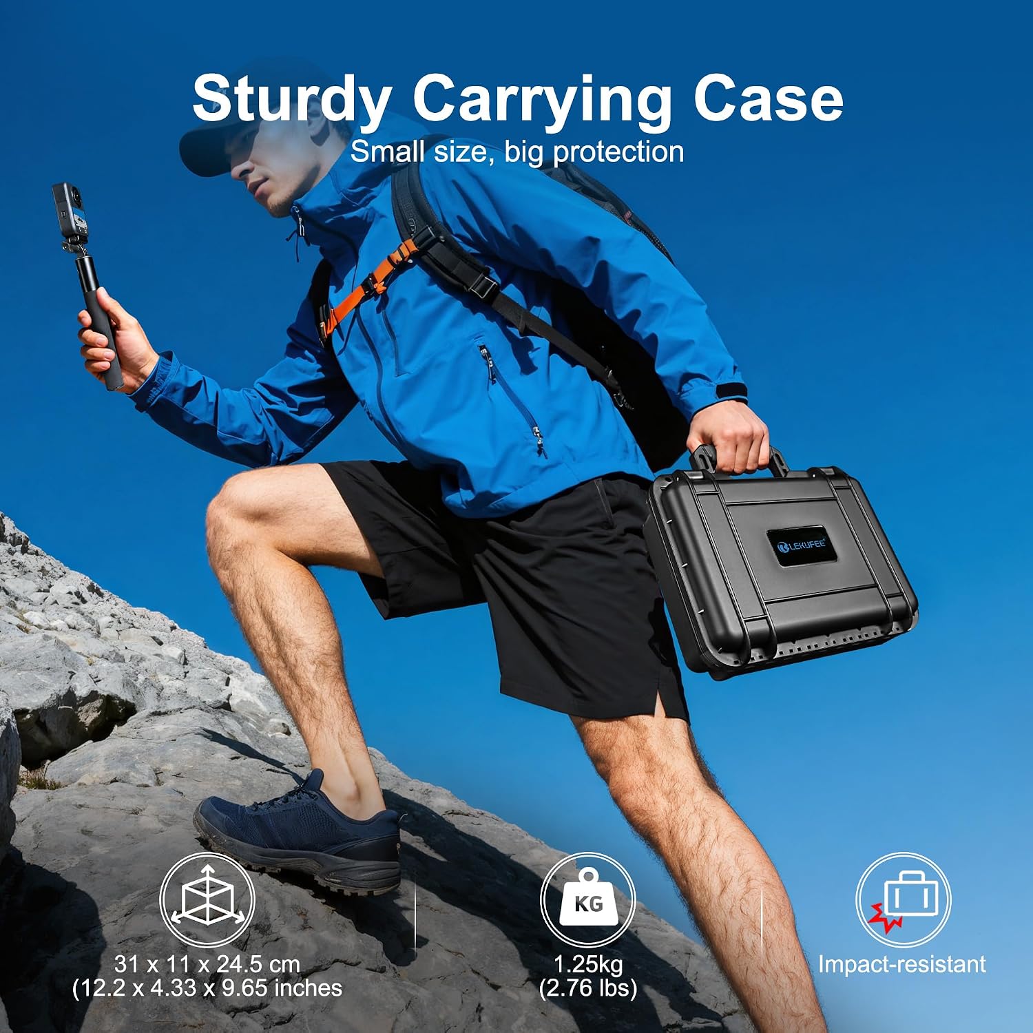 Thumbnail 4 de LEKUFEE Waterproof Hard Case for DJI Osmo 360