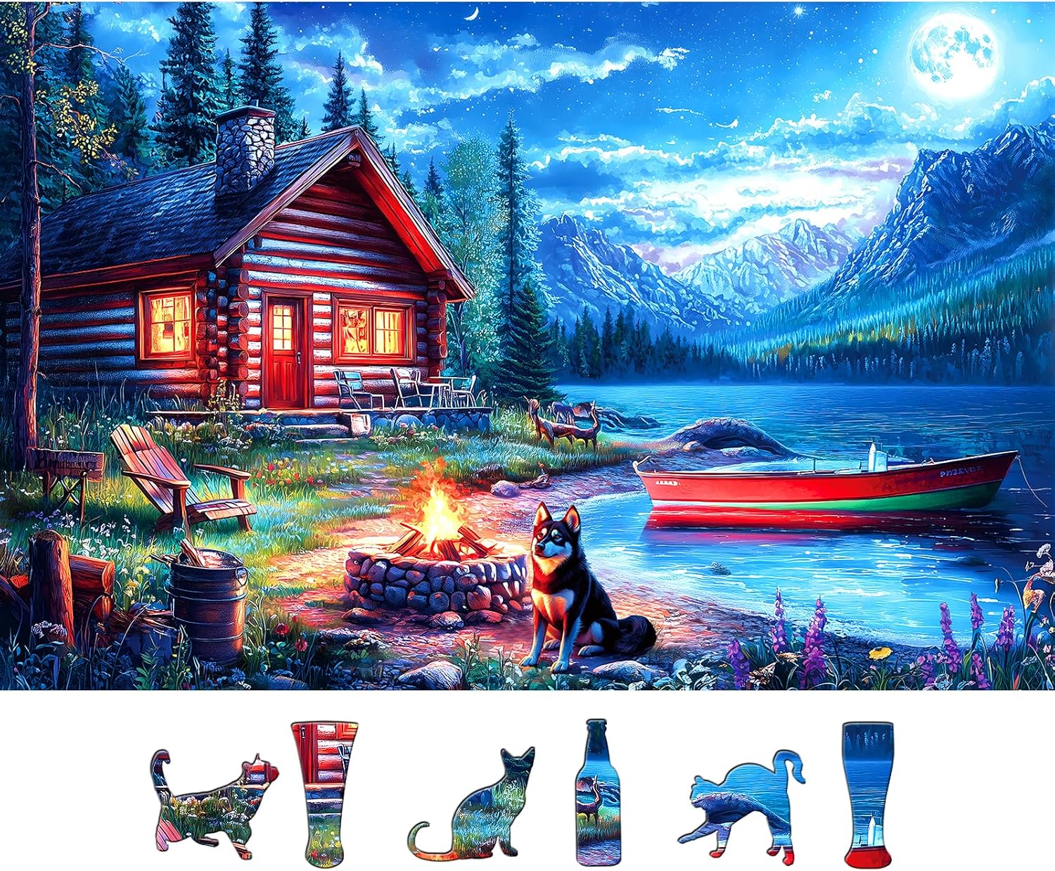 Detalle de PuzzOne 1000-Piece Landscape Puzzle for Adults
