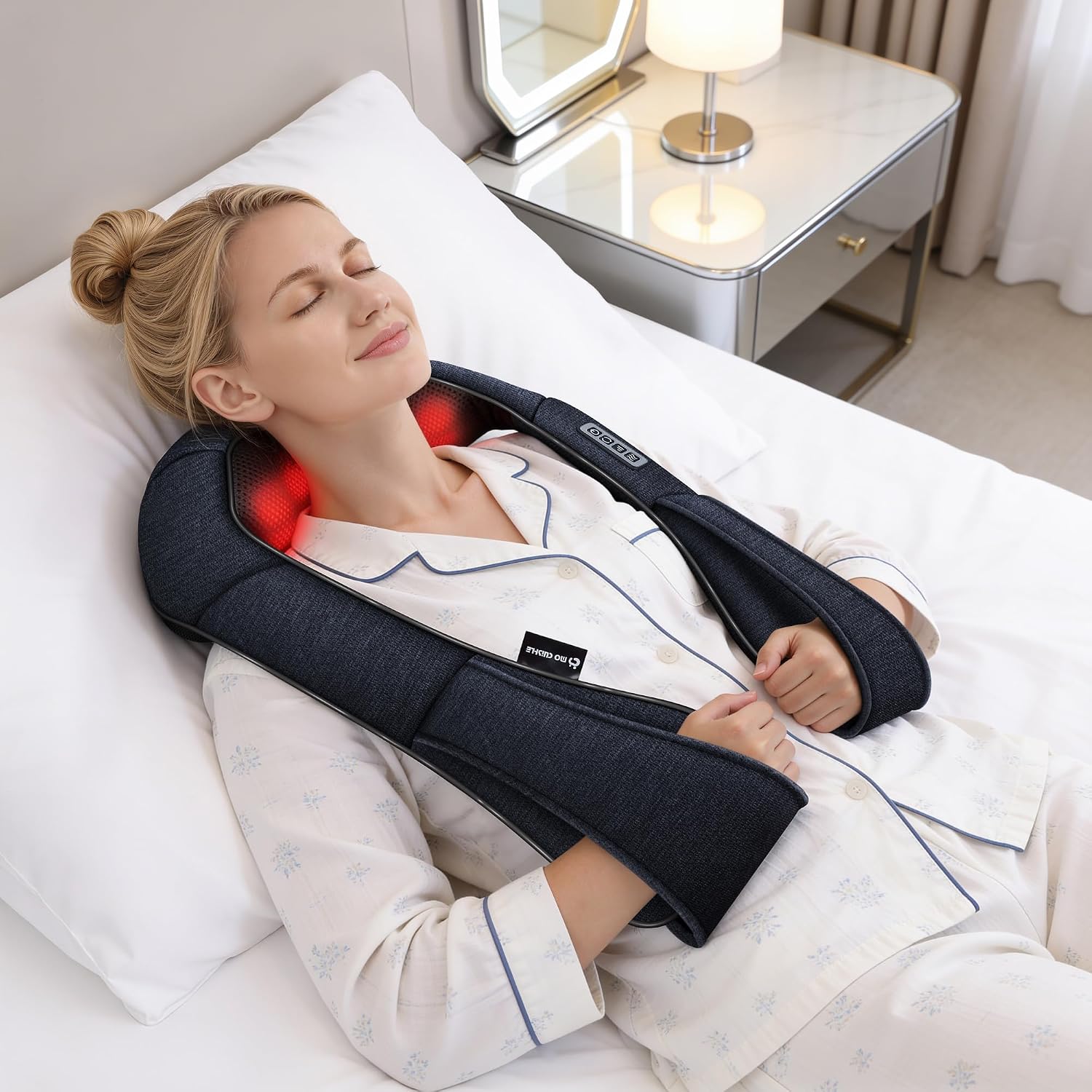 Detalle de Mo Cuishle Shiatsu Neck and Back Massager with Heat — 4D Deep Tissue Kneading