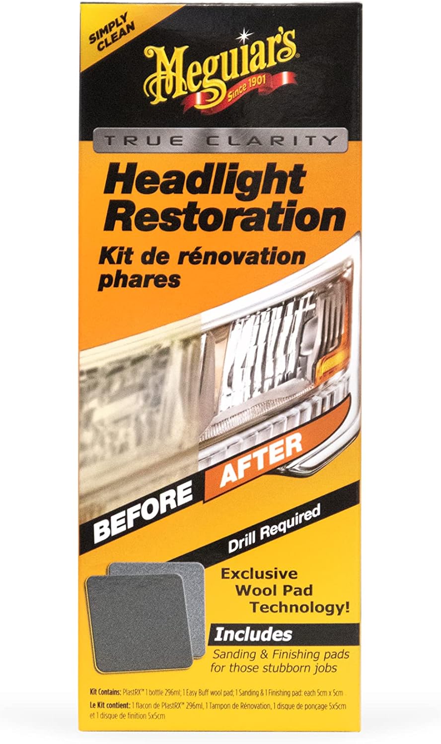 Thumbnail 1 de Meguiar's G1900KEU One-Step Plastic Headlight Restoration Kit review