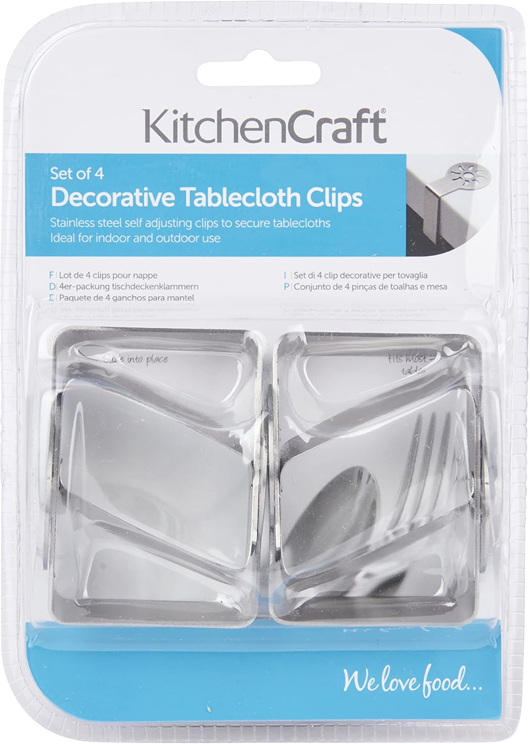 Detalle 2 de KitchenCraft Pinces à nappe 6×5 cm 🍽