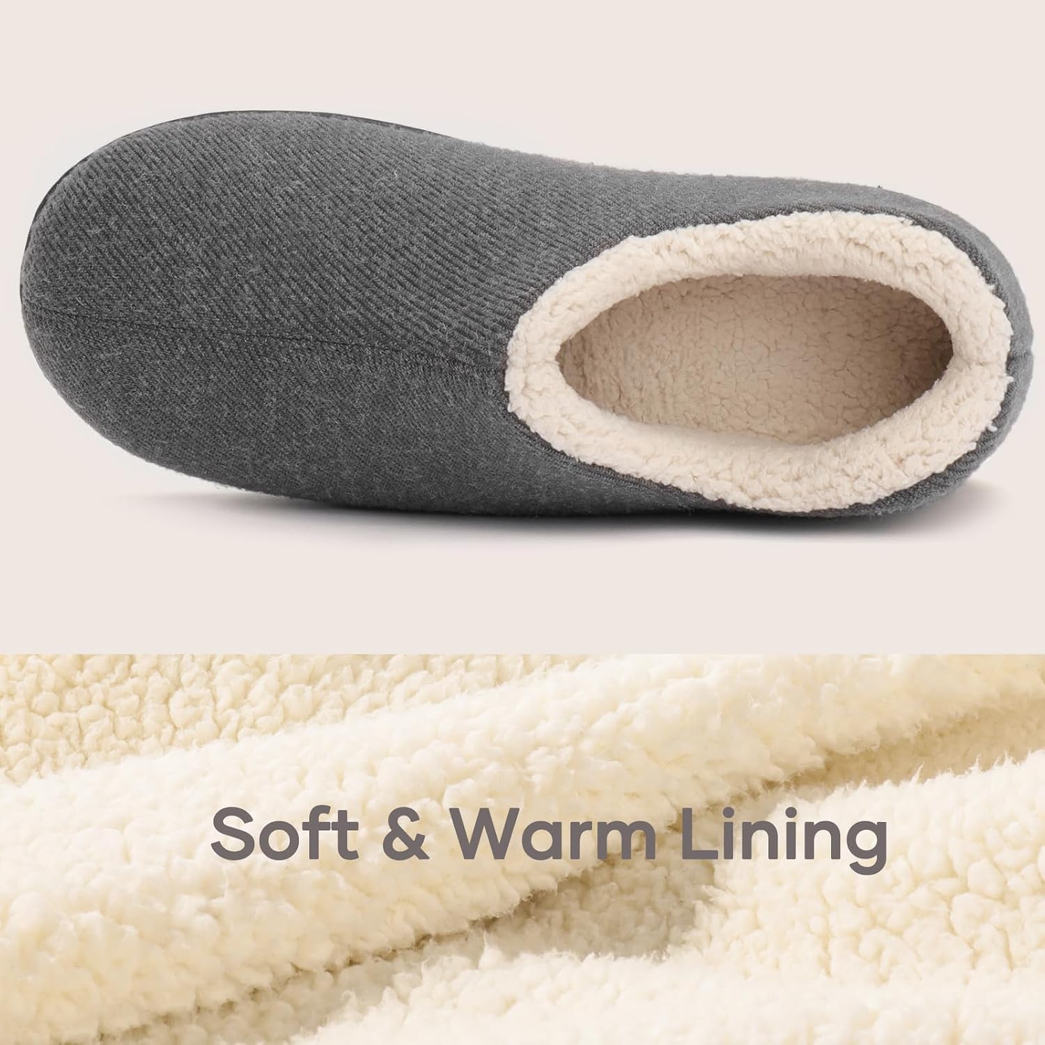 Detalle de ULTRAIDEAS Women's Slippers with Memory Foam