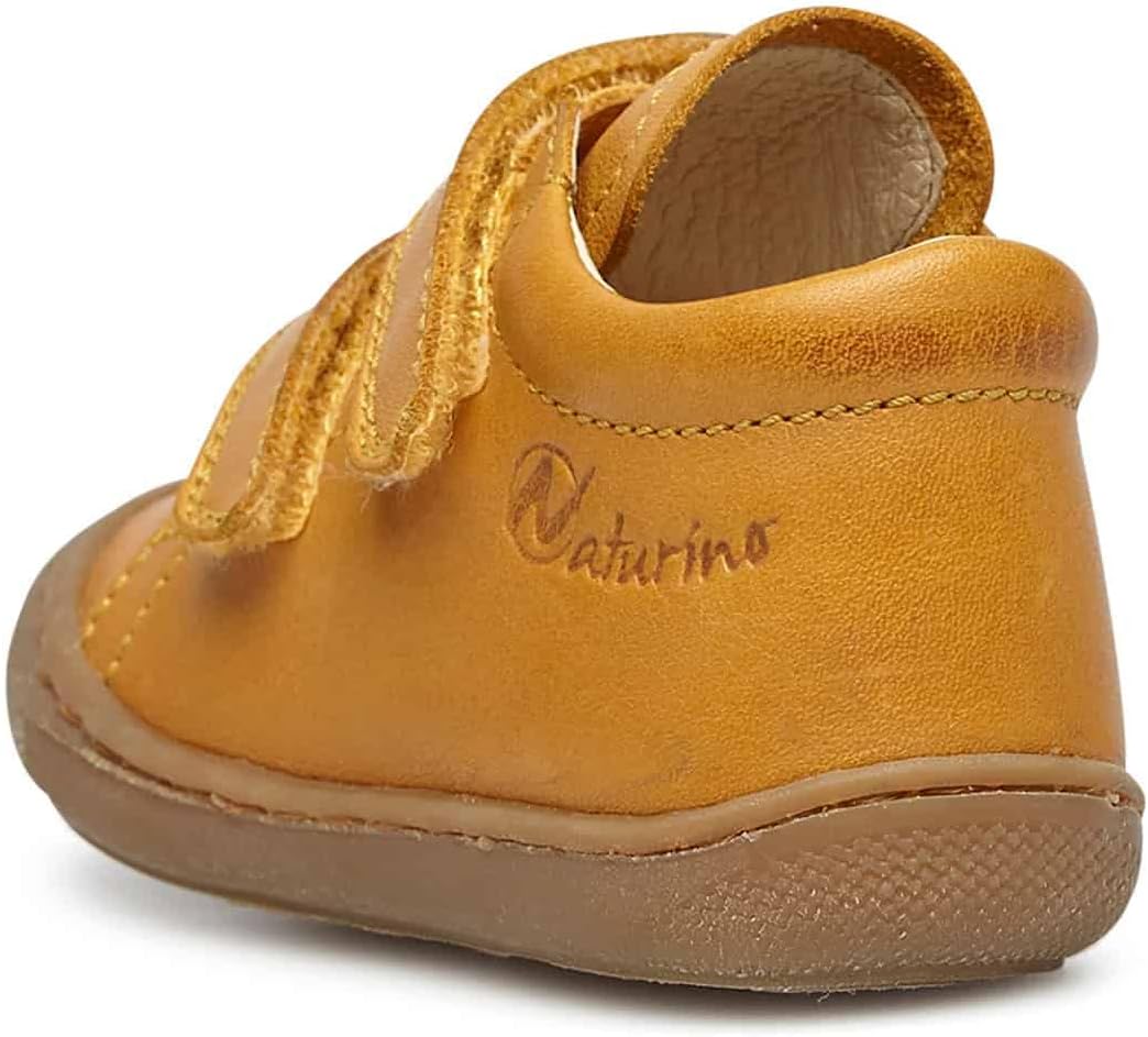 Detalle de Naturino Scarpine Primi Passi in Suede: scarpine in pelle con chiusura a strappo, suola gomma