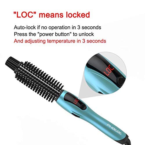 Thumbnail 5 de PHOEBE 1-Inch Curling Iron Brush with Ceramic & Tourmaline Ionic Tech, Anti-Scald Bristles