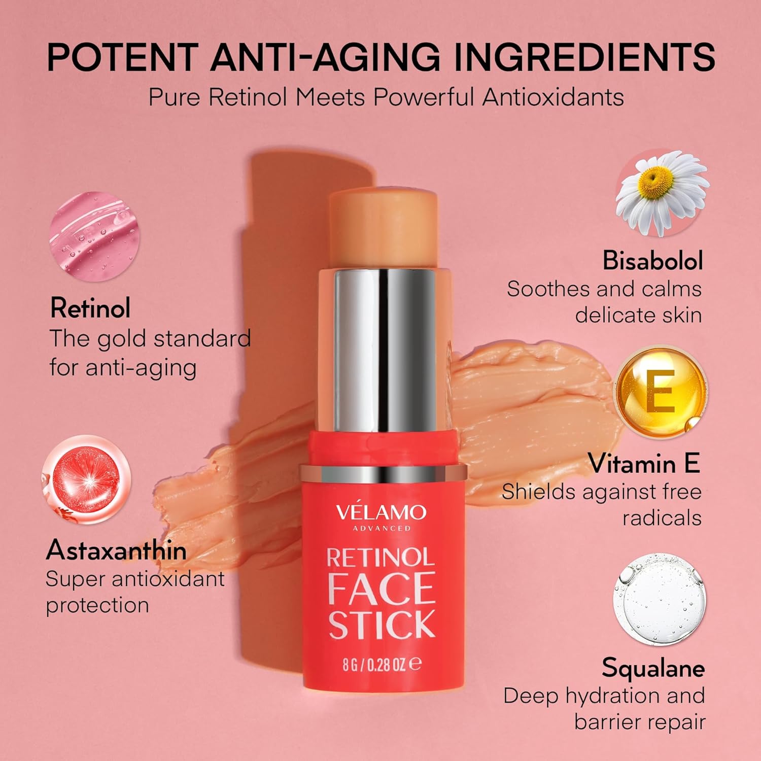 Thumbnail 3 de VELAMO ADVANCED Retinol Face Stick – Anti-Aging Revitalizer for Mature Skin