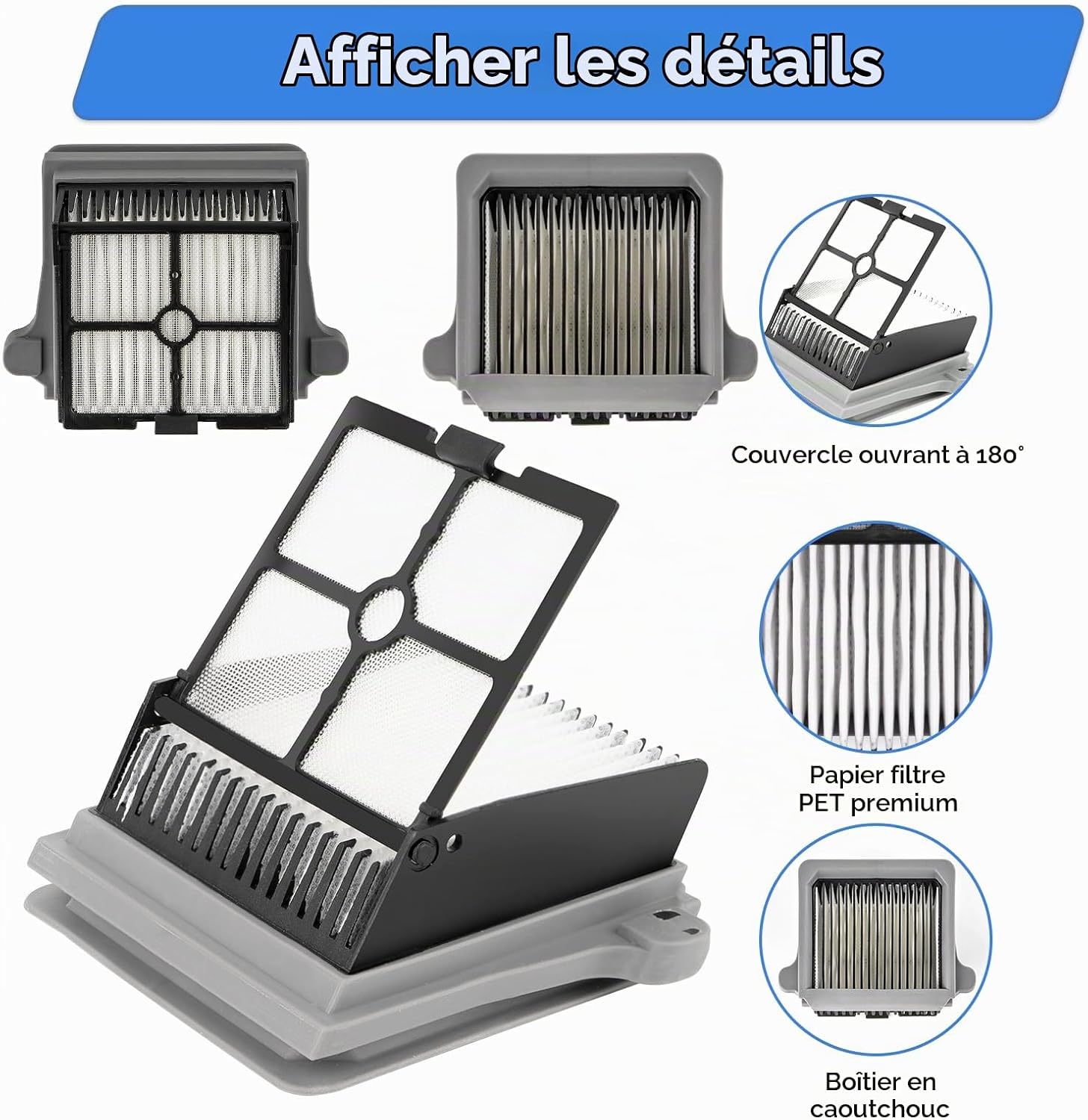 Detalle 2 de FILTERIST HEPA-filters voor Tineco Floor ONE S7 PRO en ONE S6, 6 stuks