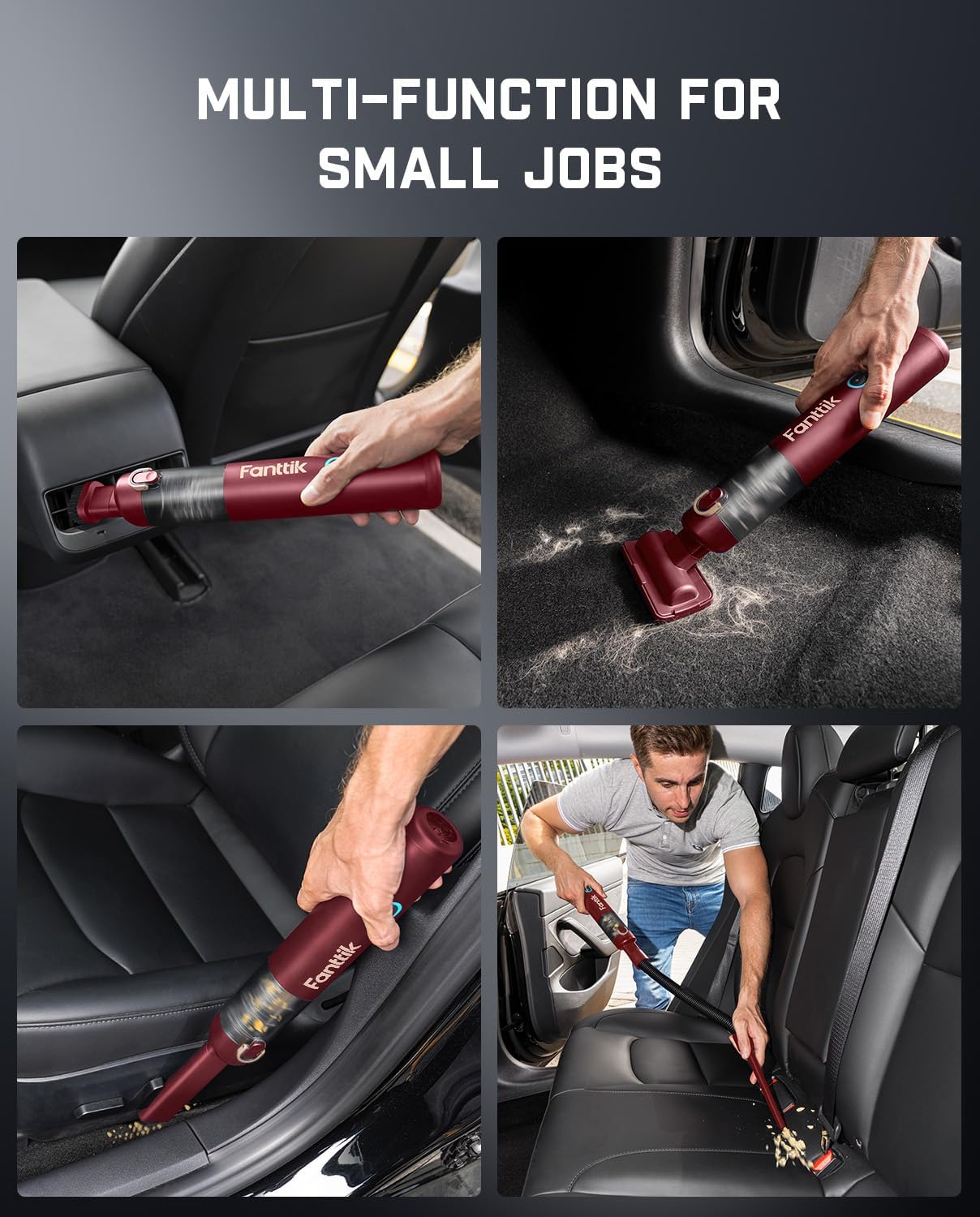 Detalle 1 de Fanttik Slim V8 APEX Car Vacuum