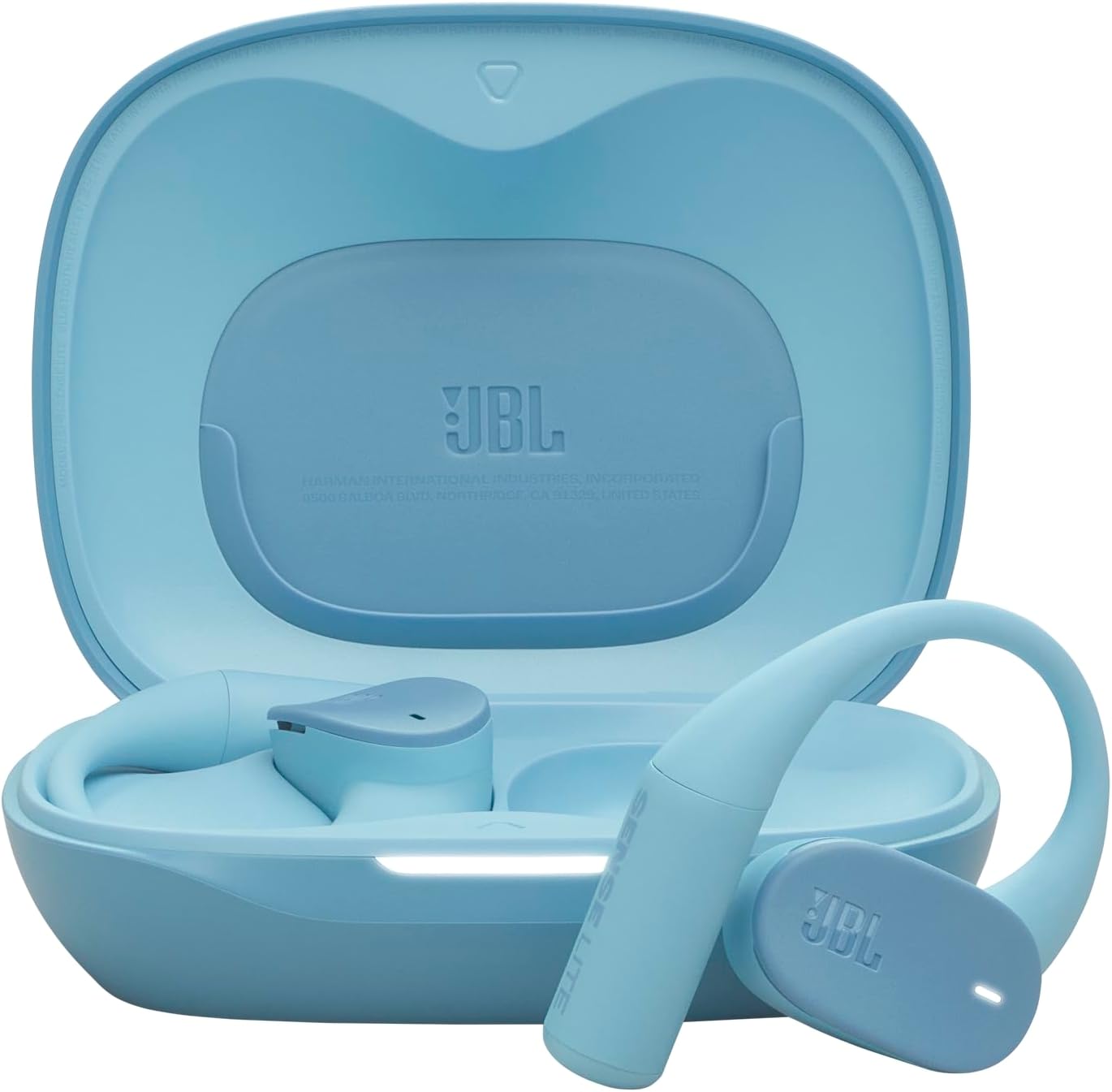 Detalle de JBL Sense Lite: kabellose Open-Ear-Kopfhörer mit Ohrbügel-Design, IP54 und 32 Stunden Spielzeit
