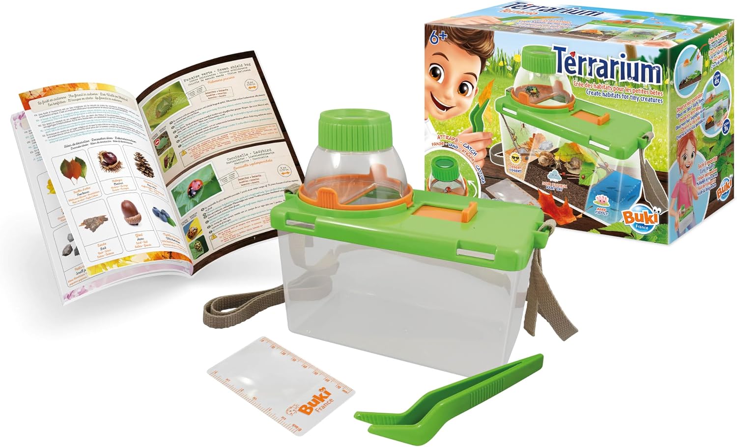 Detalle de BUKI BL034 – Terrarium: Beobachtungs-Set für kleine Lebensräume