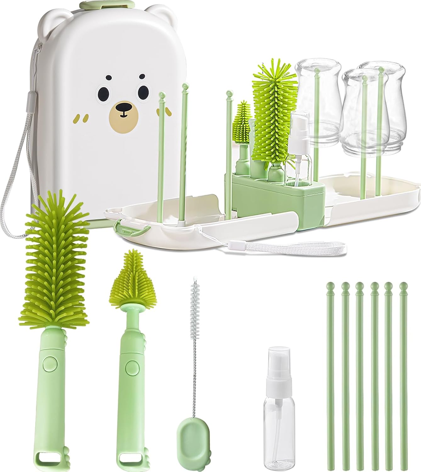 Detalle de Travel Baby Bottle Cleaner Kit 6-in-1