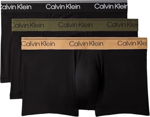Detalle de Calvin Klein Lv00nb4409, lot de 3 boxers trunk taille basse, M