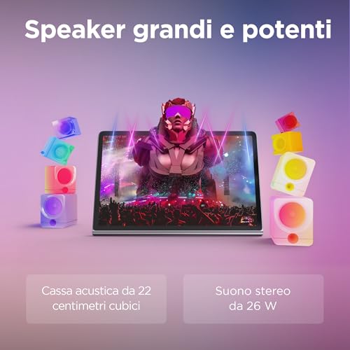 Detalle de Lenovo Tab Plus 11.5": tablet 2K con Helio G99, 8GB RAM e 128GB espandibili