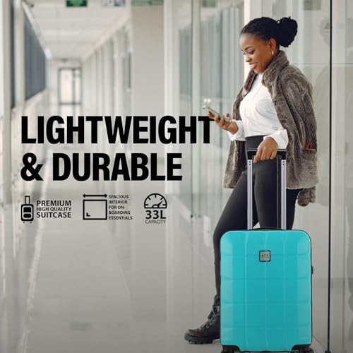Thumbnail 6 de ATX Luggage 21-Inch Cabin Suitcase: Mint Green, Super Lightweight ABS Carry-On