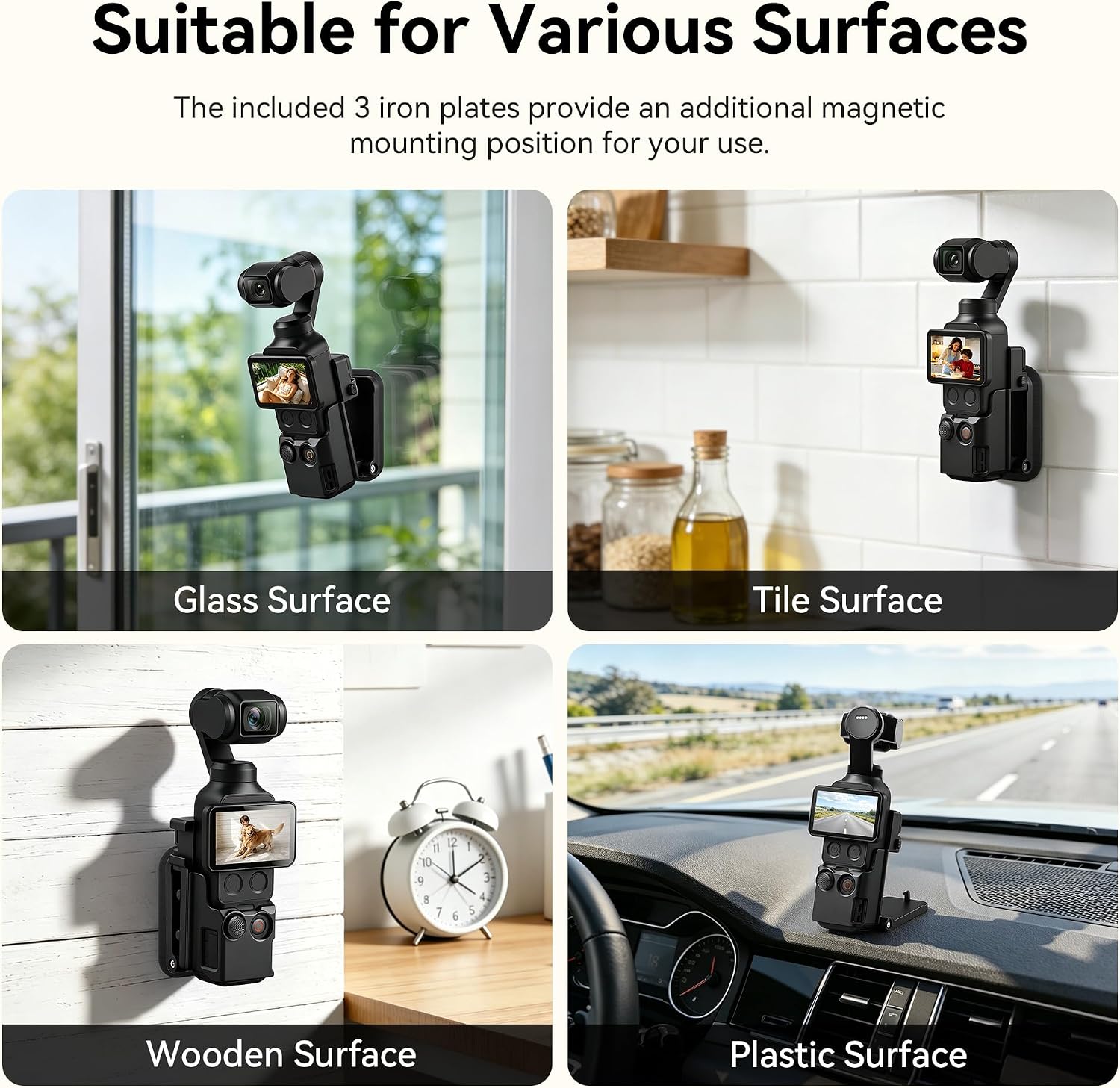 Thumbnail 6 de AMAZEAR Magnetic Mount Stand for DJI Osmo Pocket 3