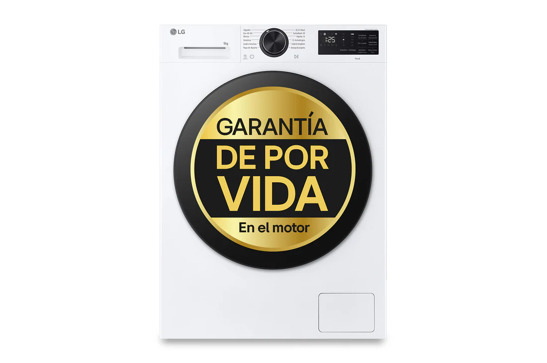 Detalle de LG F4X5011TLB Lavadora Inteligente 11 kg – AI Direct Drive, TurboWash 360º, Serie 500