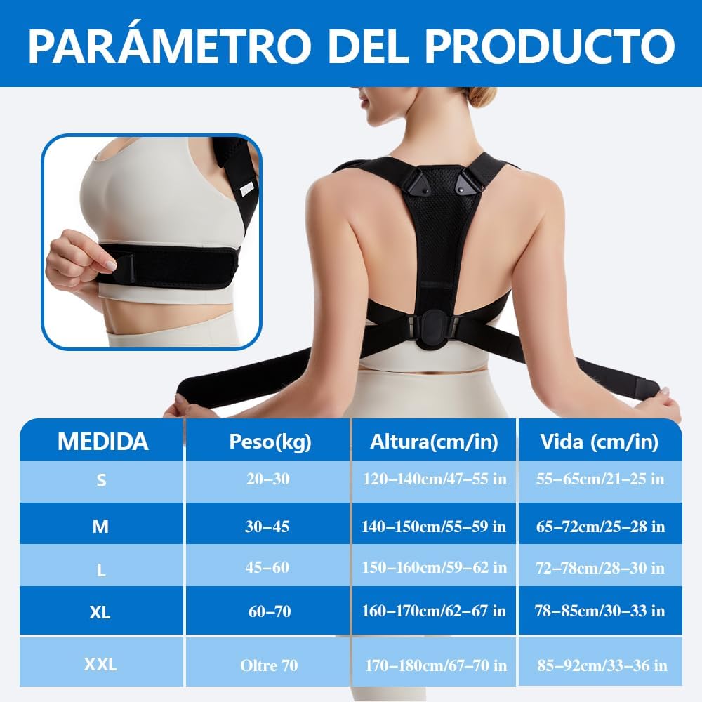 Thumbnail 3 de Prety Corrector Postura Espalda ajustable