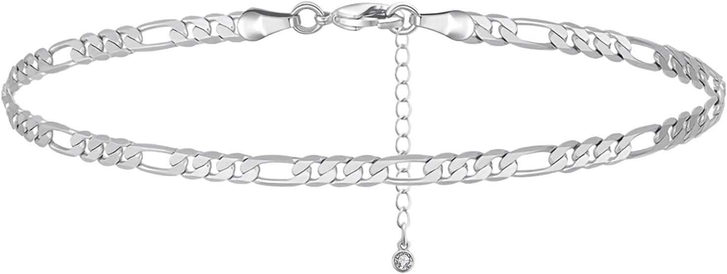 Detalle de Cangall Silber Fußkette mit 22 cm