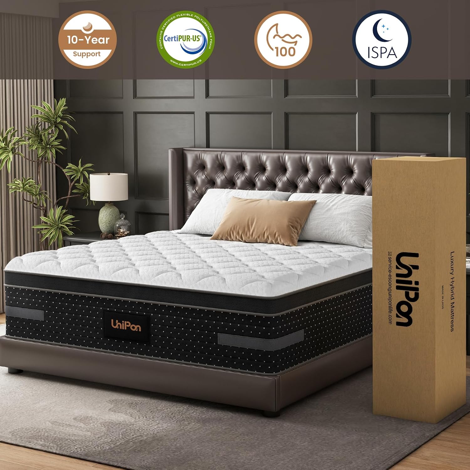 Thumbnail 5 de UniPon Hybrid Mattress 12-Inch