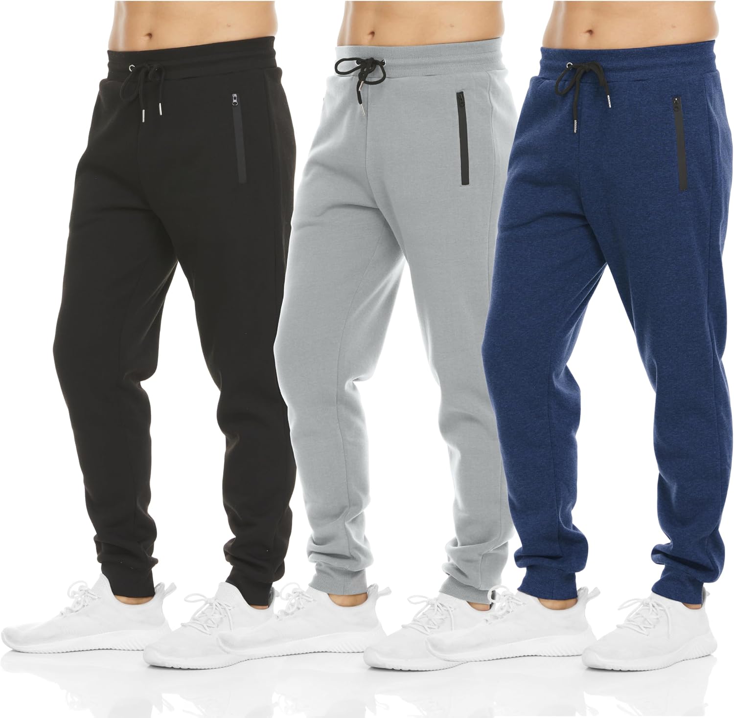 Thumbnail 6 de PURE CHAMP Mens 3 Pack Jogger Sweatpants