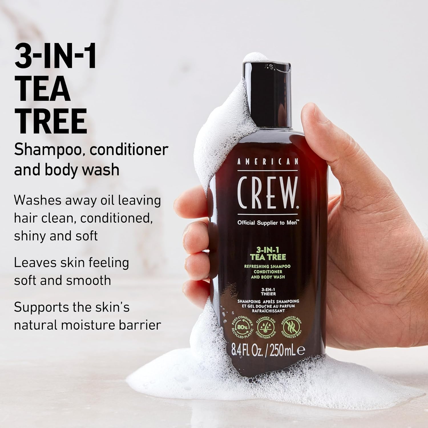 Detalle 2 de American Crew 3-in-1 Tea Tree 15.2oz