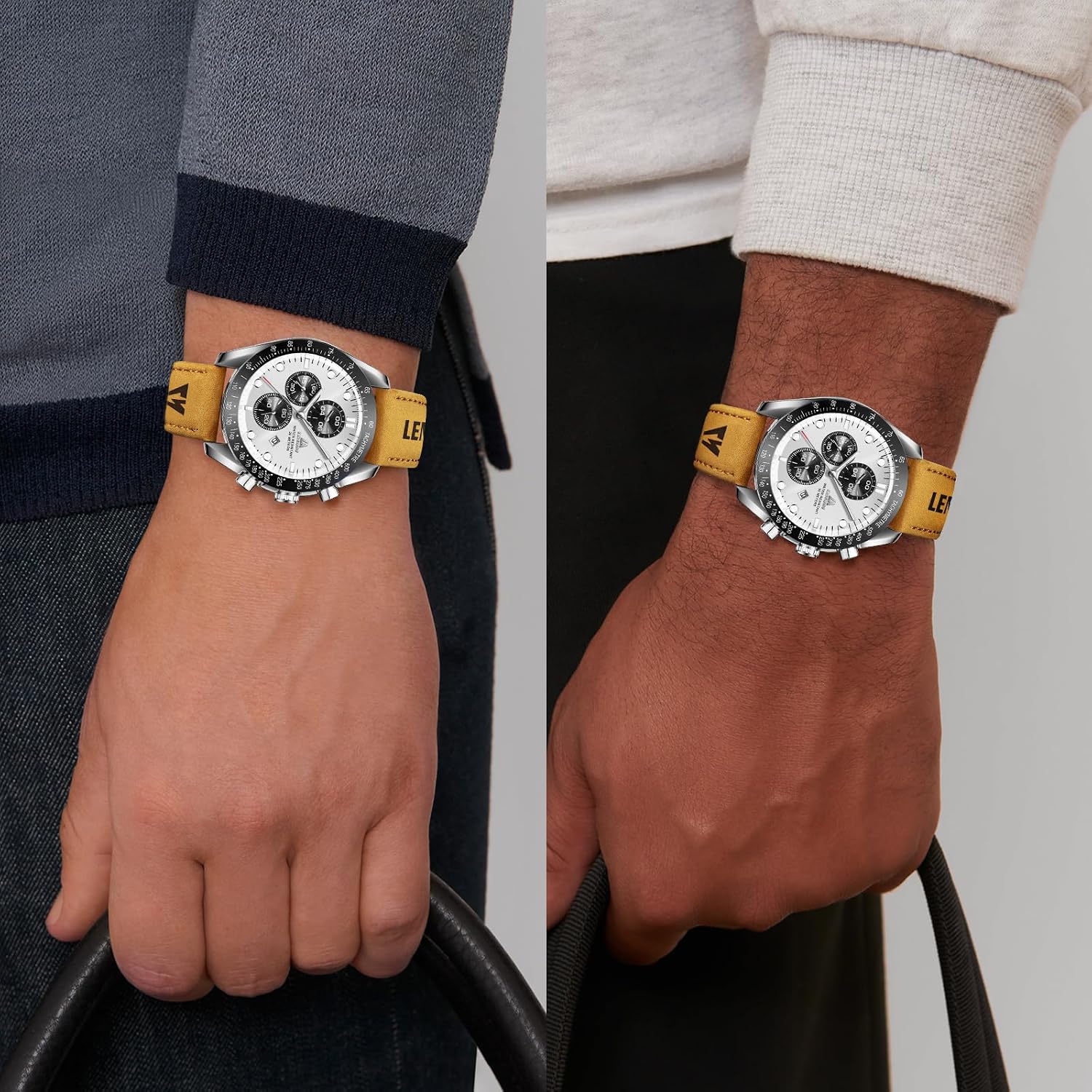 Thumbnail 4 de LN LENQIN Orologio Uomo Analogico 30M