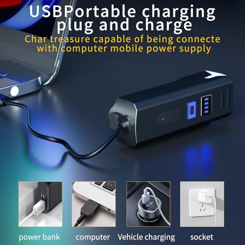 Detalle de Chasinglee Luci Bici Ricaricabili USB 2000 Lumen: luci anteriore e posteriore, impermeabili IPX5