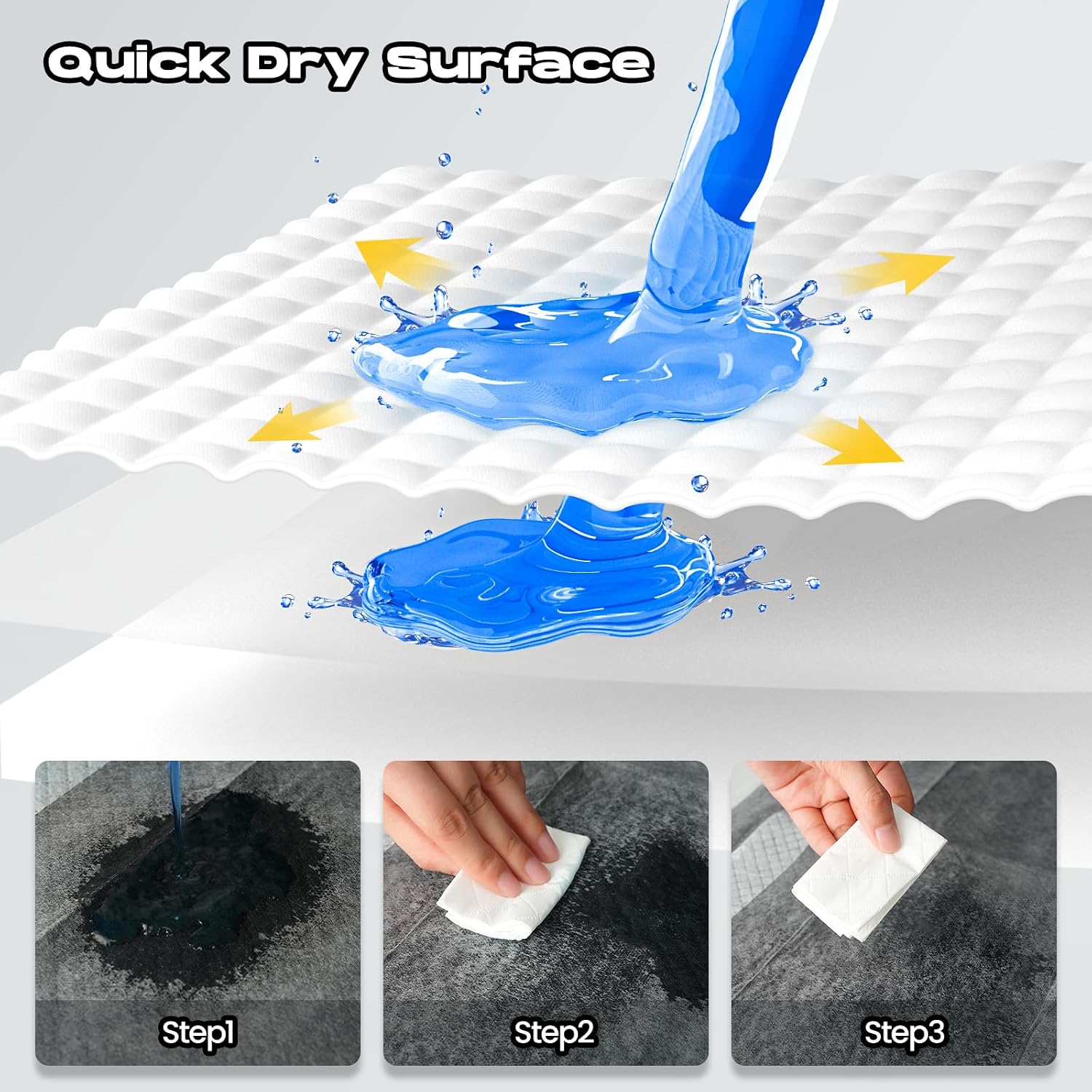 Detalle 1 de DOGGO DOUG XXL Charcoal Dog Pee Pads, 30" x 36", with Adhesive Tabs