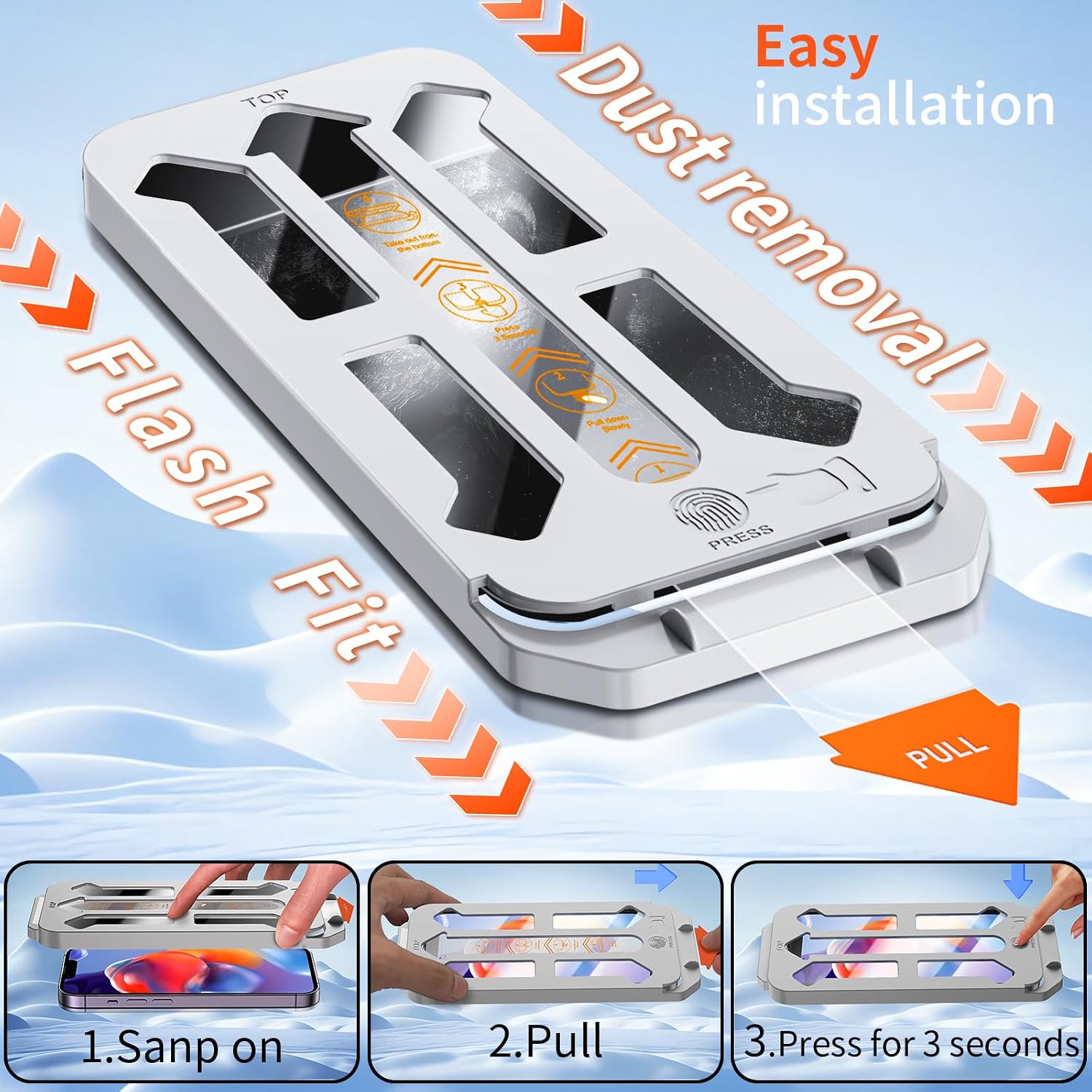Thumbnail 4 de Tentoki 9H Tempered Glass Screen Protector 6.1 inch