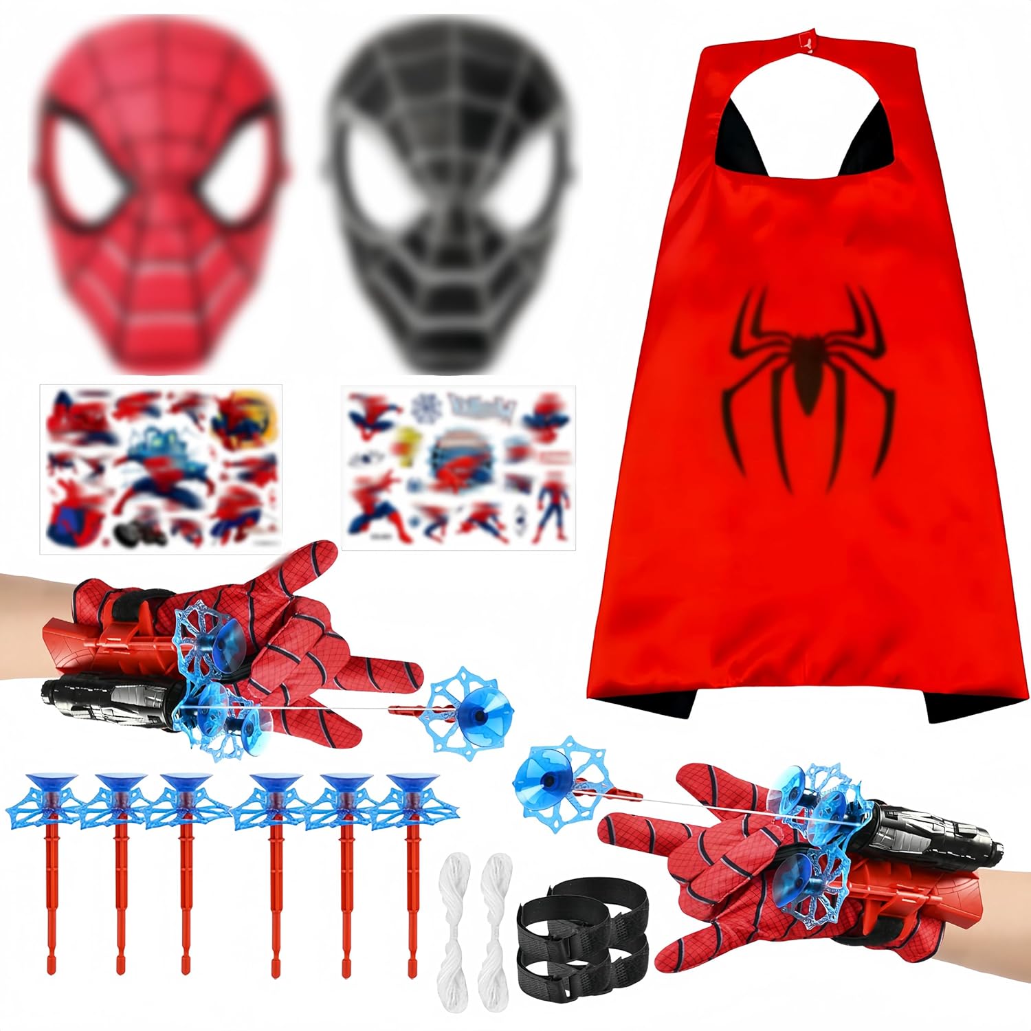 WYFDCZZP Set 2 spara-ragnatele per travestimento bambini