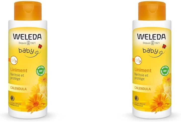 Thumbnail 6 de WELEDA Baby Liniment – Soin Nettoyant Pour Le Change, Liniment Bébé Calendula et Huile d’Olive Bio (400 ml)