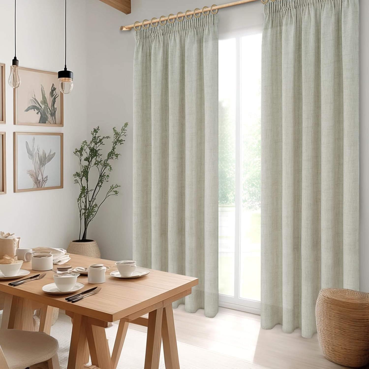 Thumbnail 6 de MRTREES Cortinas Lino Natural 140x150 cm