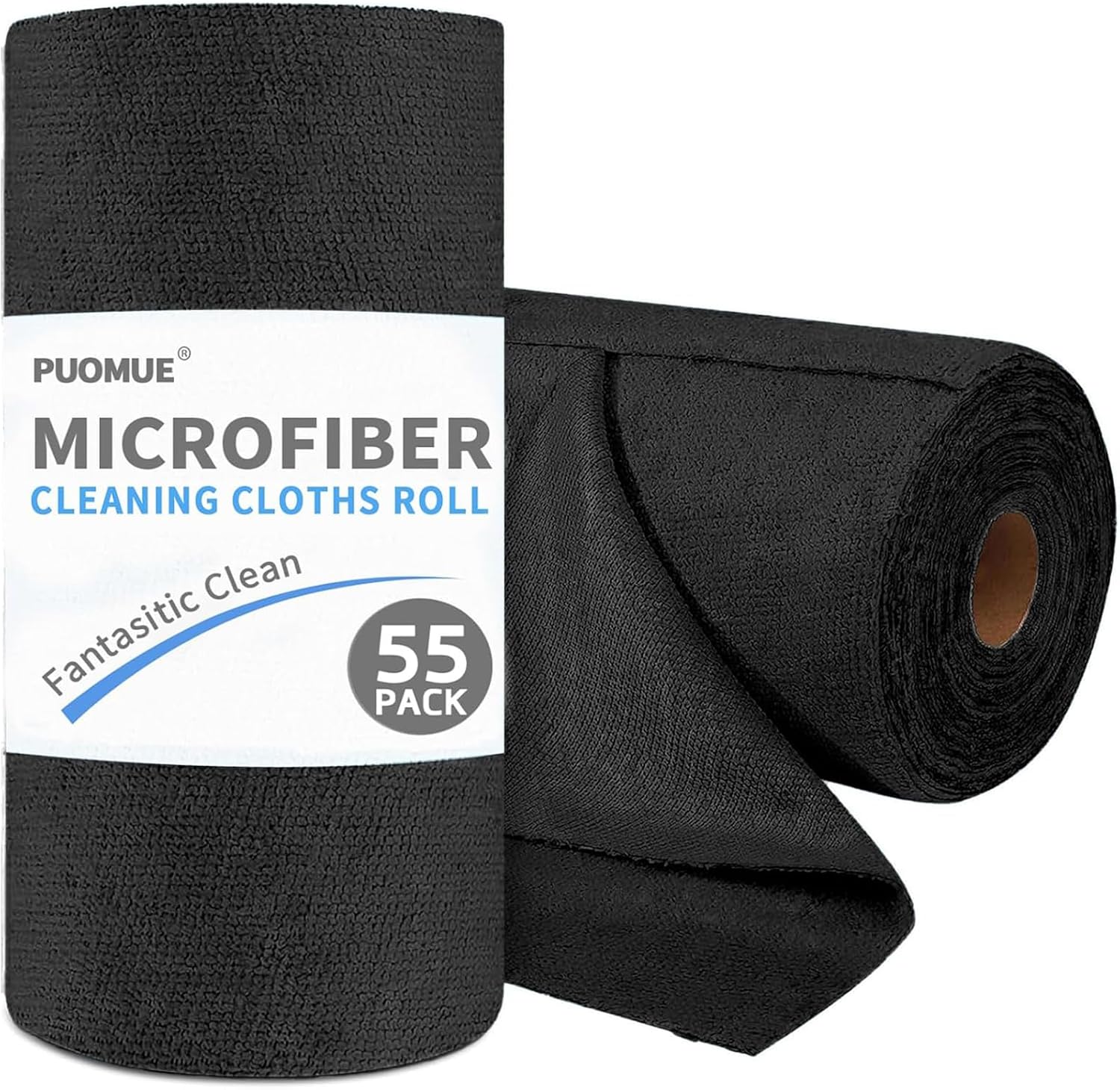 Thumbnail 6 de Puomue 55 Pack Microfiber Cleaning Cloth Roll, 11x9 Inches, Tear-Away Reusable Towels