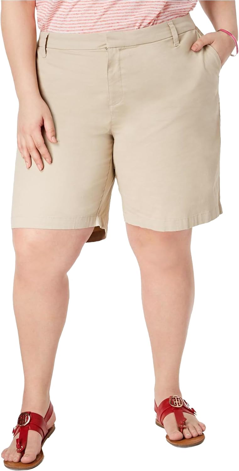 Detalle de Tommy Hilfiger Women’s Hollywood 9'' Chino Short – Solid