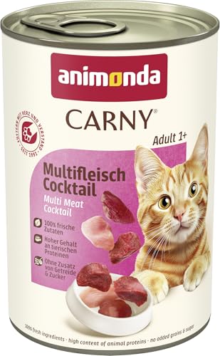 Detalle de Animonda Carny Katzen Nassfutter Multifleisch-Cocktail (6 x 400 g) – getreidefrei, taurinfreiheit betont
