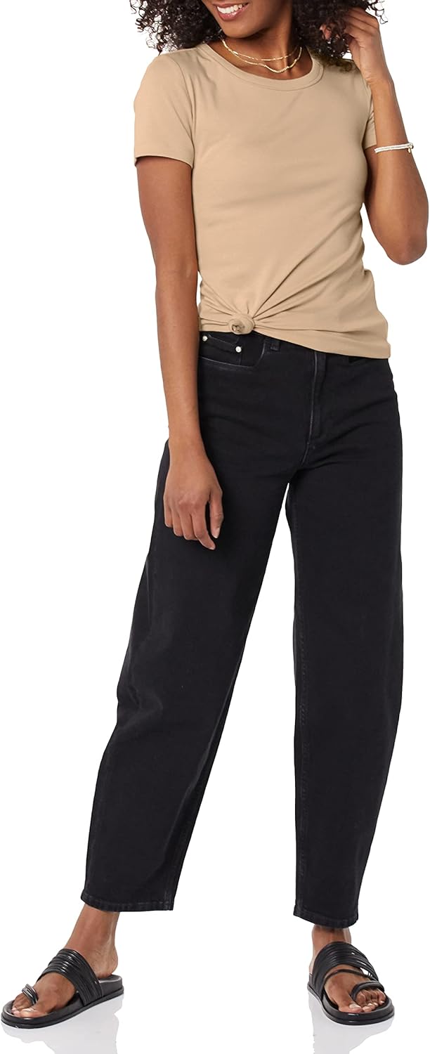 Thumbnail 3 de Amazon Essentials Damen Kurzarm T-Shirt mit Rundhalsausschnitt – Schmale Passform