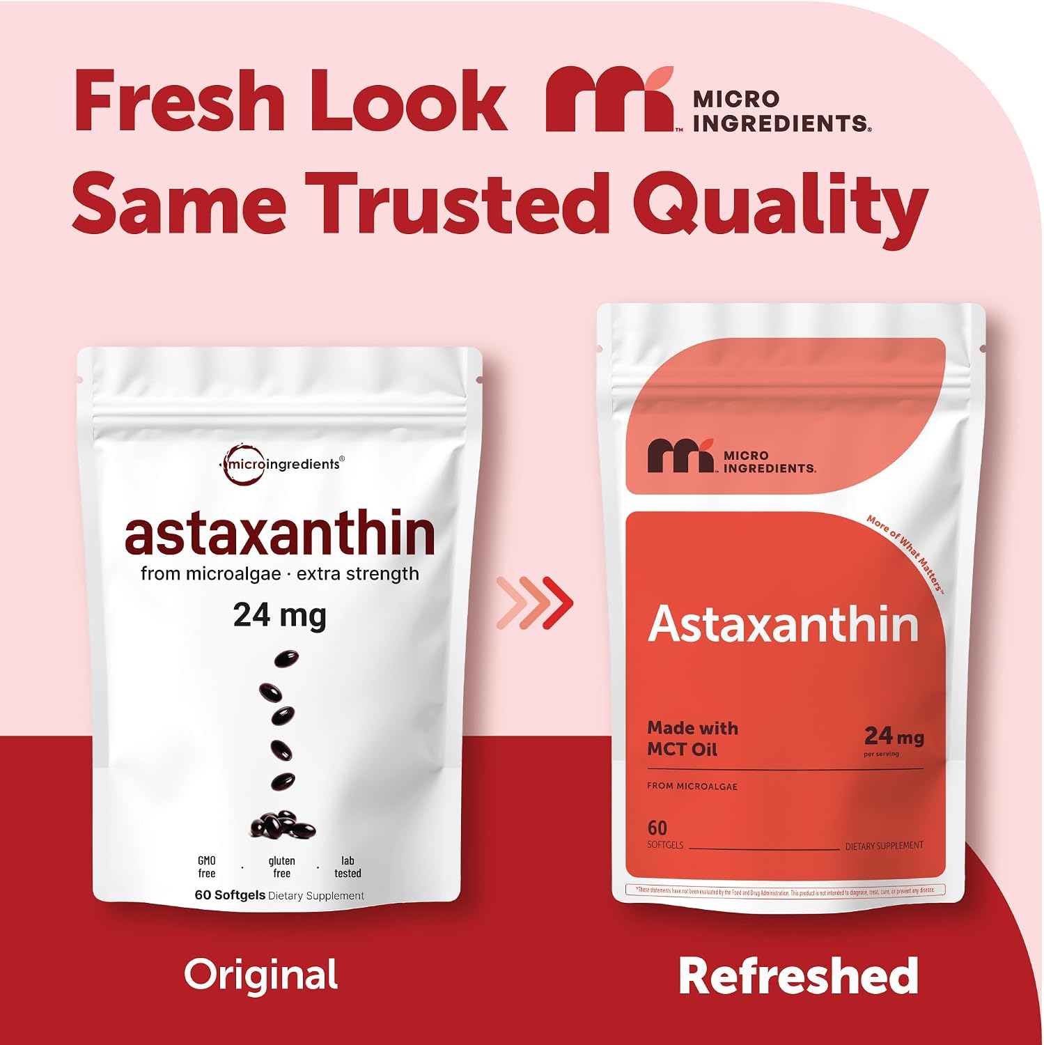 Detalle 2 de Micro Ingredients Astaxanthin 24 mg Softgels with MCT Oil, 60 Count