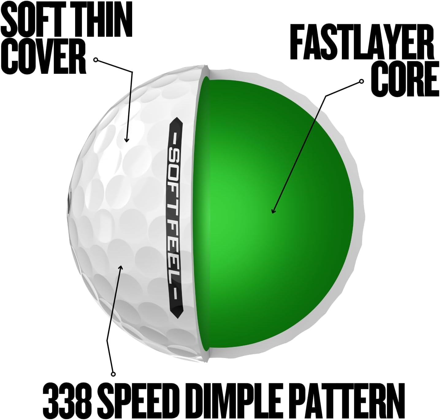Thumbnail 4 de Srixon Soft Feel Golf Balls 24-pack ⛳