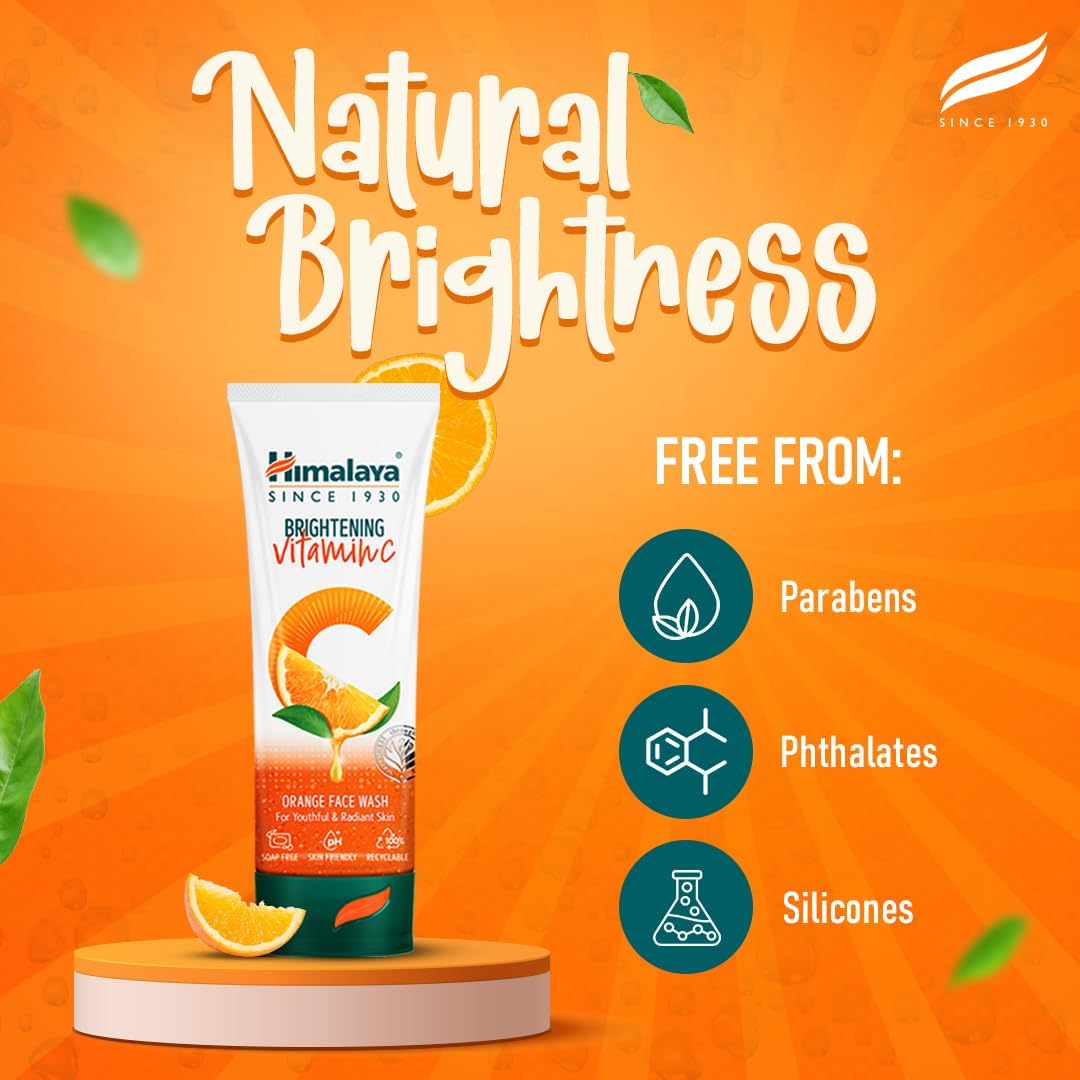 Thumbnail 5 de Himalaya Lavaggio Viso Luminoso alla Vitamina C Arancia – Detergente Viso Luminoso, 100 ml