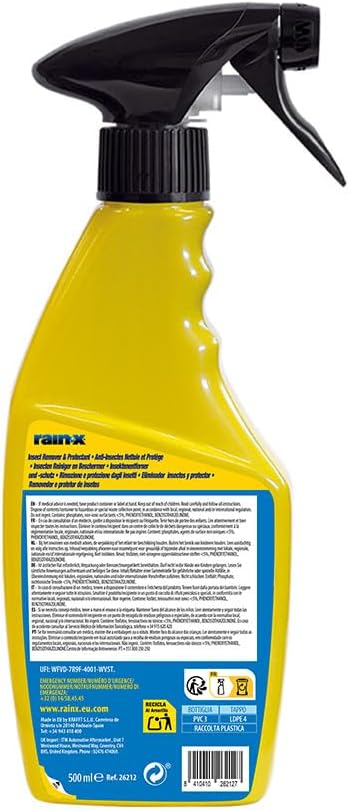 Detalle 2 de Rain-X Rimuovi Moscerini Auto 500 ml