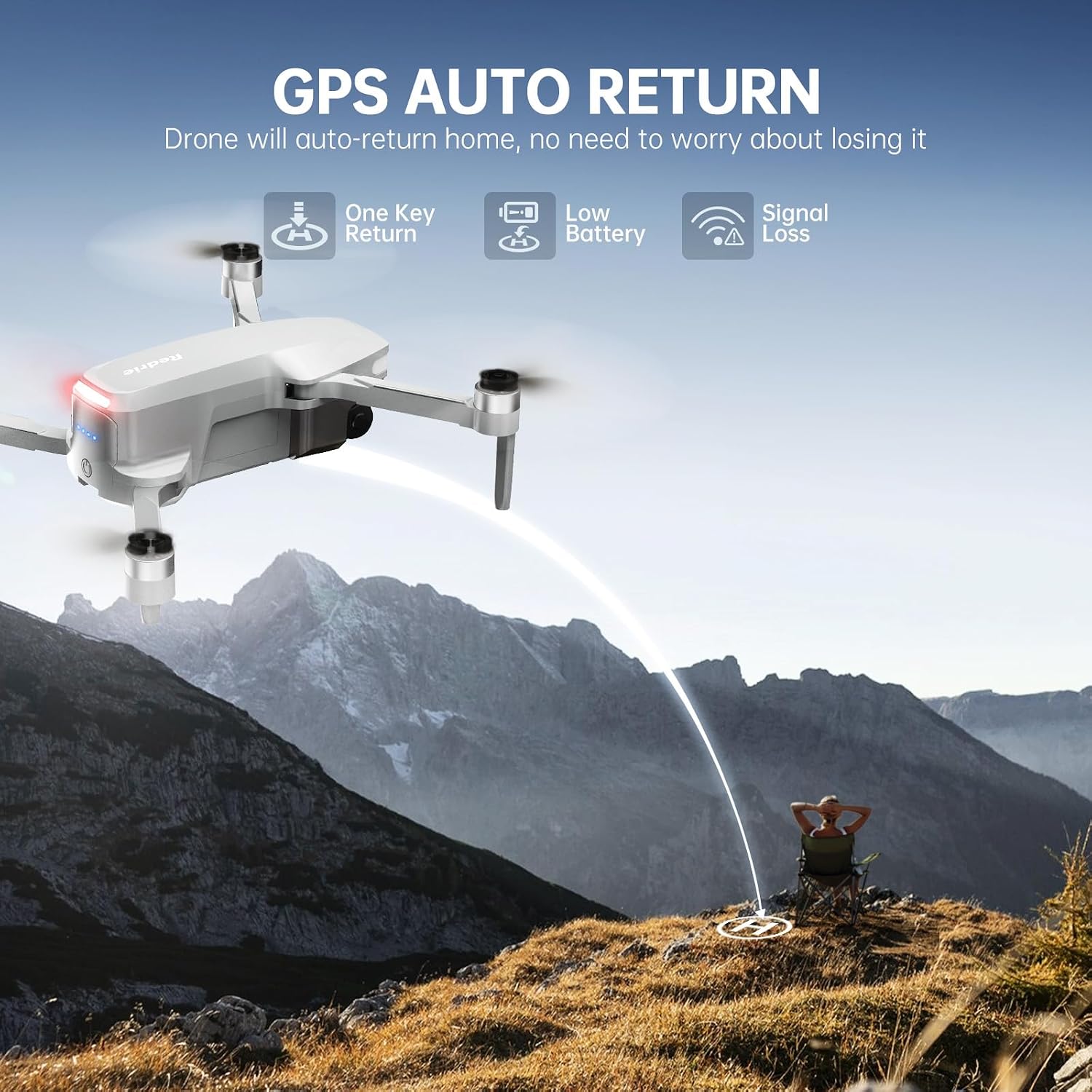 Thumbnail 4 de Foldable 4K Camera Drone 249g
