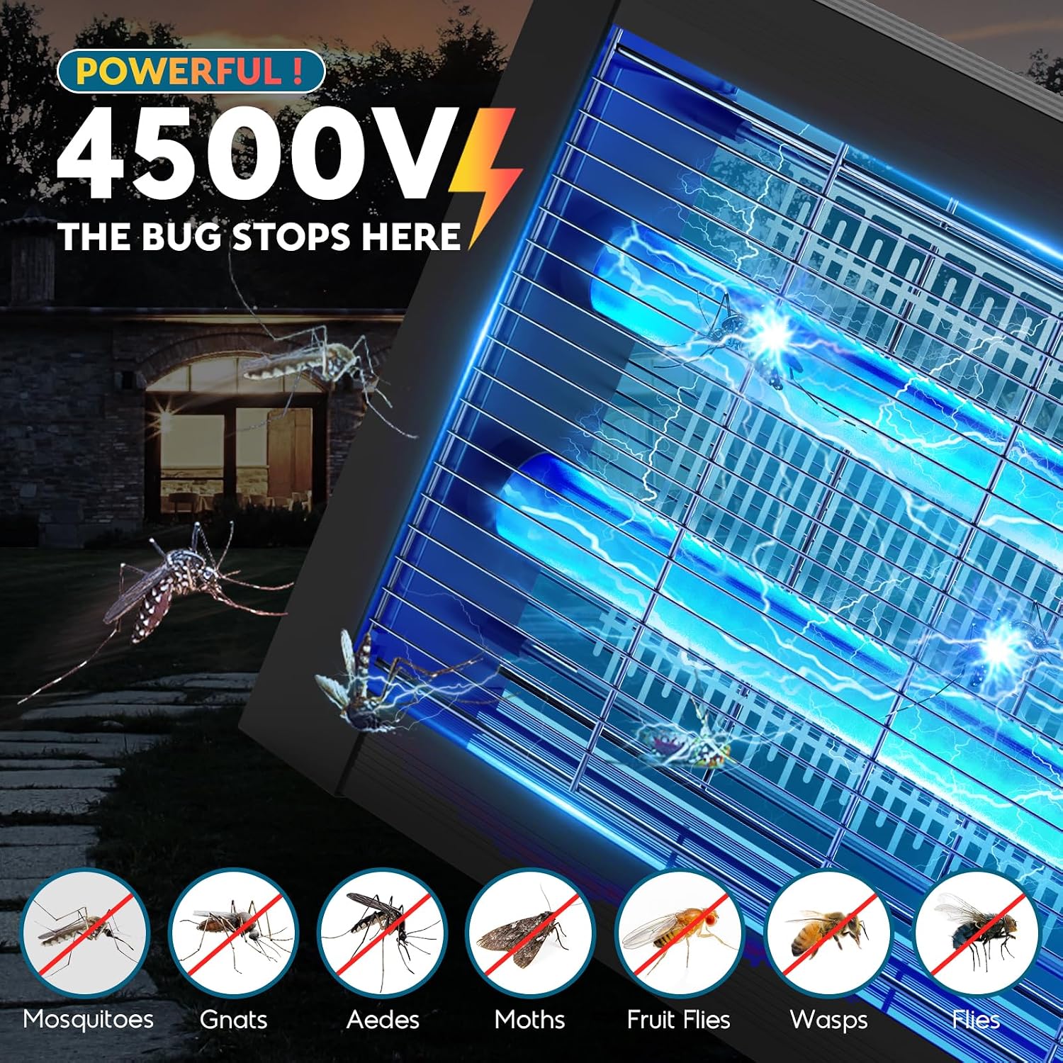 Detalle de Solar Bug Zapper 4500V