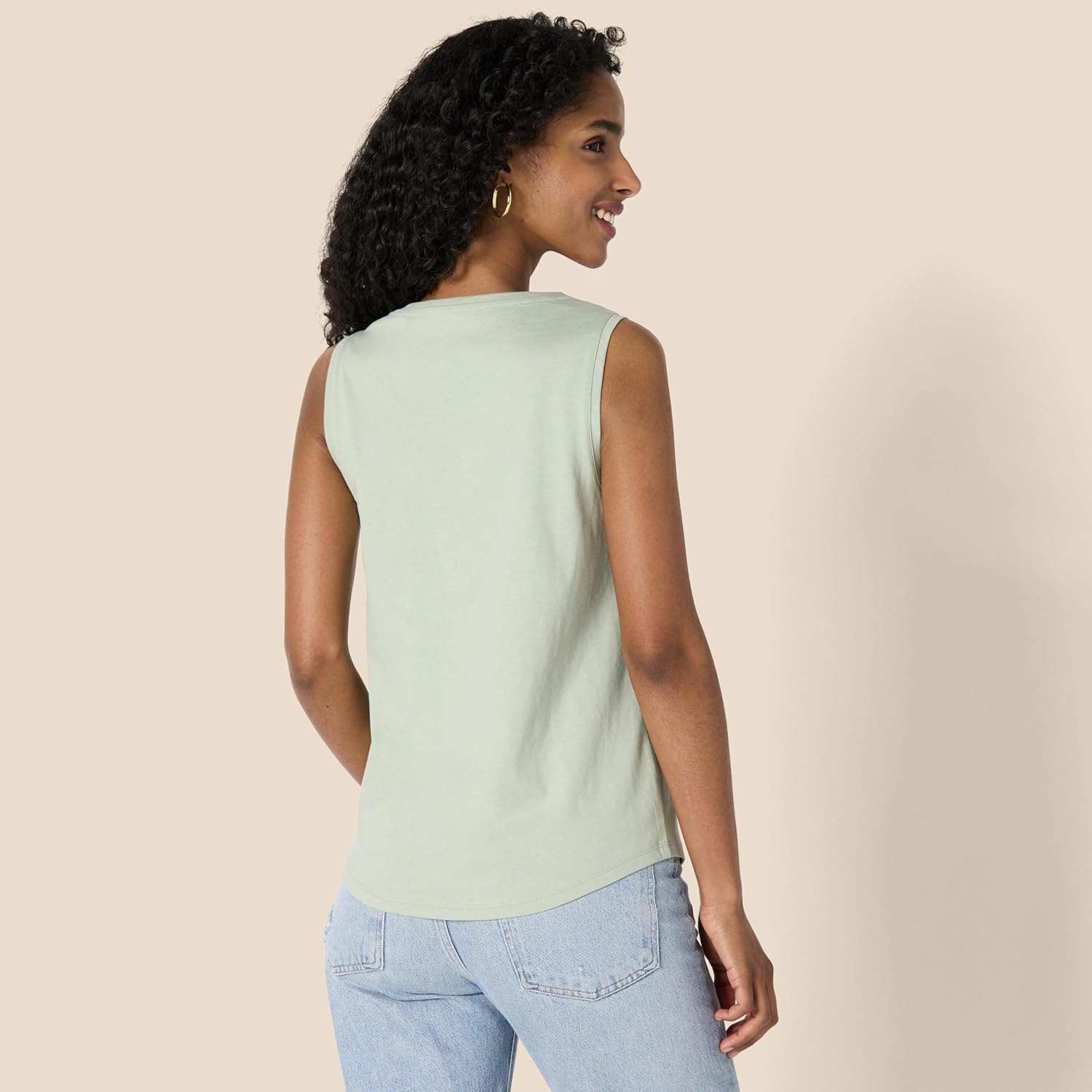 Thumbnail 1 de Amazon Essentials Women’s Regular-Fit 100% Cotton Sleeveless Tank Top