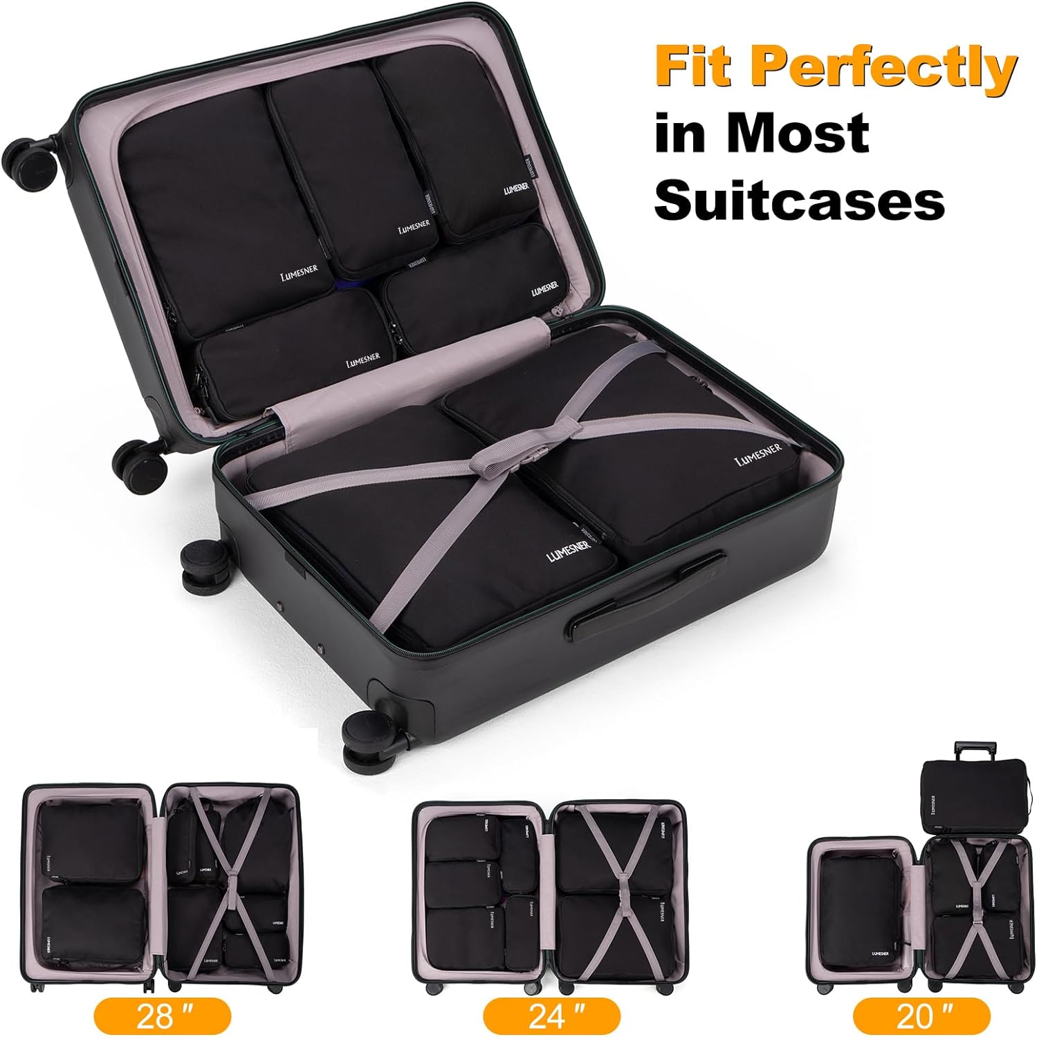 Thumbnail 2 de Lumesner Compression Packing Cubes 8-piece