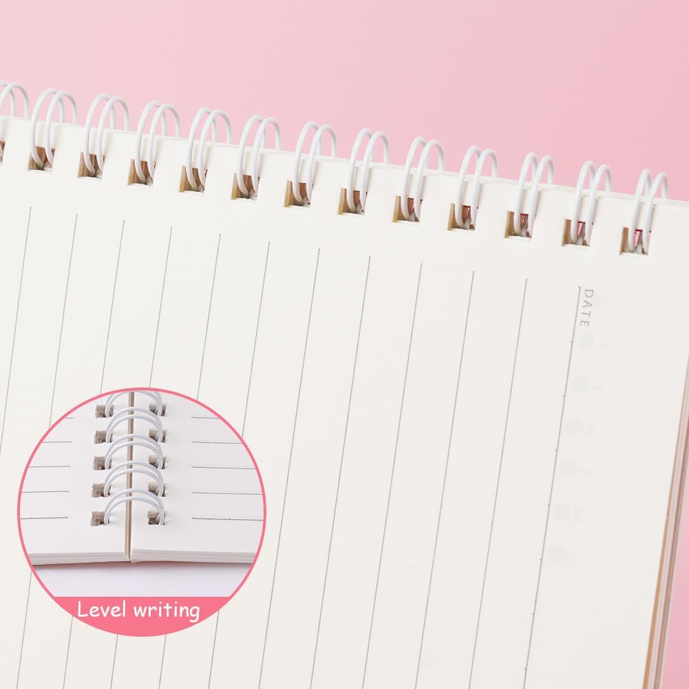 Thumbnail 3 de OFFCUP lot de 4 carnets A5 à spirales (120 pages, papier ligné)