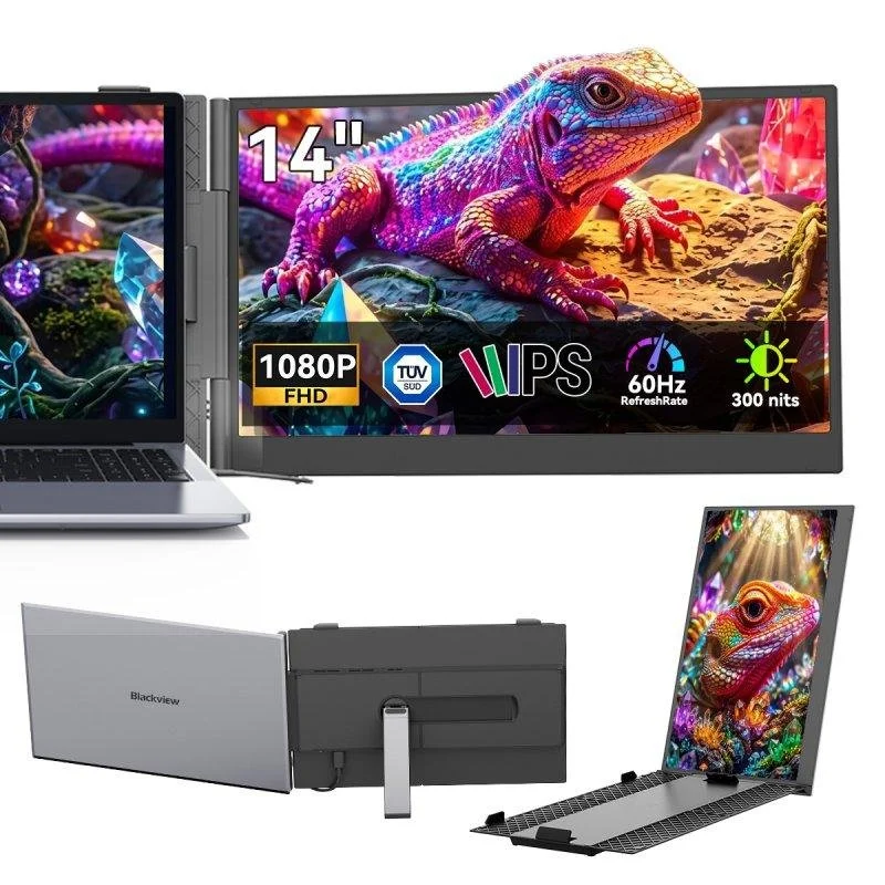 Detalle de Monitor Blackview 14" FullHD 60Hz IPS USB-C PD 100 W Altavoces